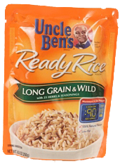 rice in a stand up bag