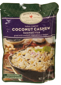 rice in a stand up pouch