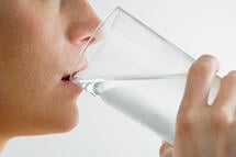 drinking water